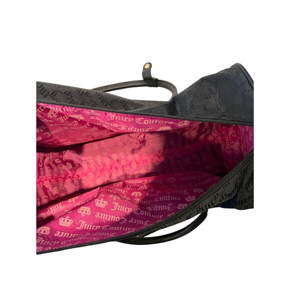 Juicy Couture Soft Shell Spinner Roller 22"x15"x8" Tote - Picture 8 of 9